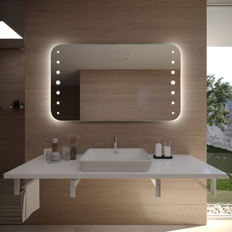 Badspiegel Bahias mit LED Beleuchtung