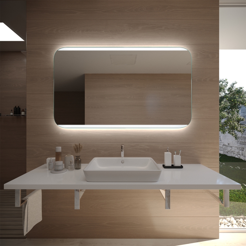 Badspiegel LATTES RAD  mit LED Beleuchtung