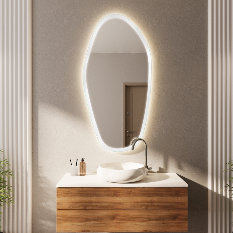 Badspiegel Brindisi mit LED Beleuchtung