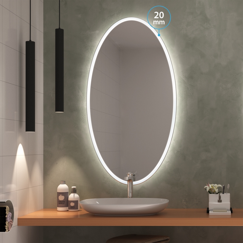 LED Badspiegel SETE EL20 mit LED Beleuchtung nach Maß