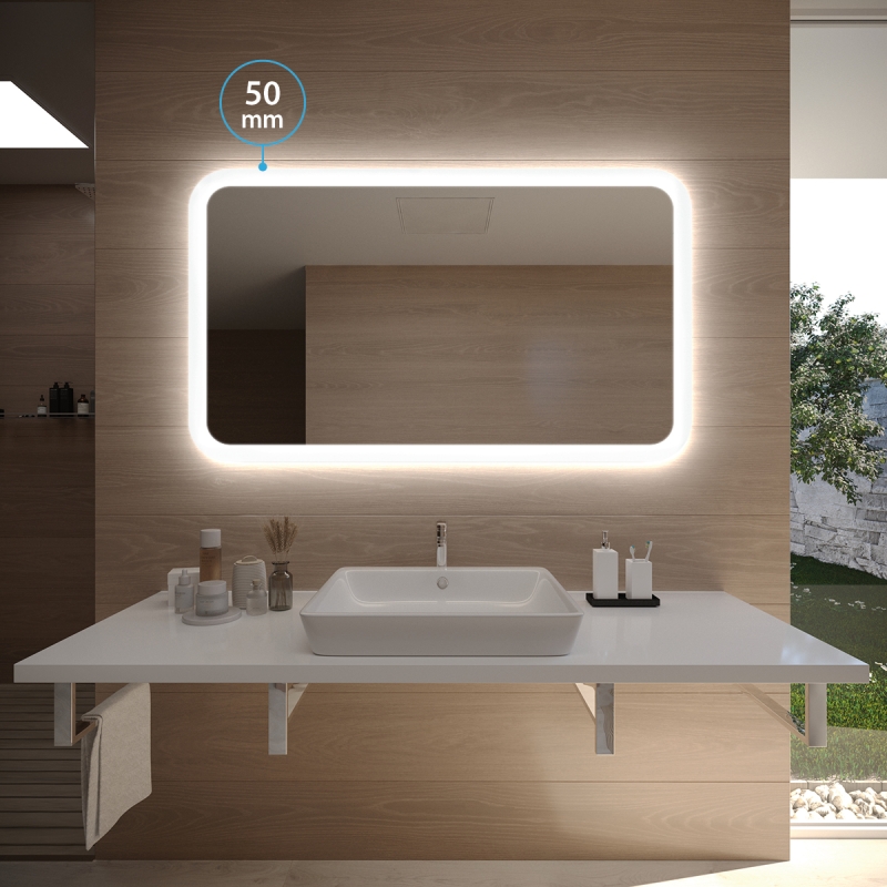 Badspiegel  SETERAD 50 mit LED Beleuchtung