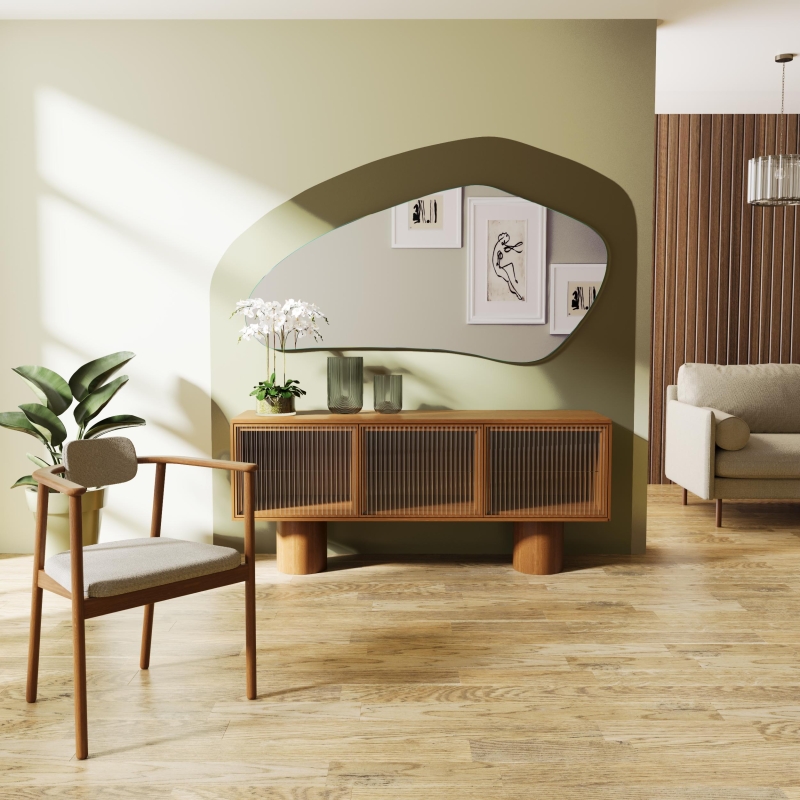 Asymmetrischer Spiegel Kristalspiegel Atlin ASM