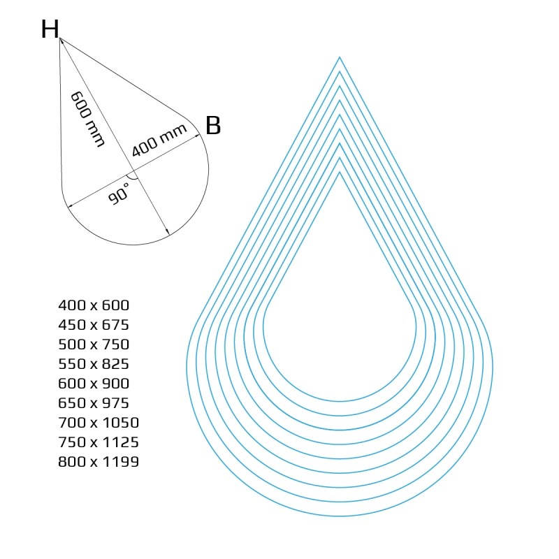 Asymmetrischer Spiegel Gouin Kristallspiegel ASM