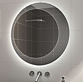 Runder Badspiegel mit oder ohne LED-Beleuchtung für Ihr Bad nach Maß
